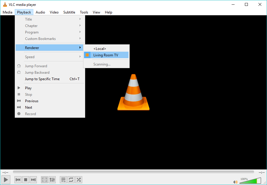 VLC Chromecast stream