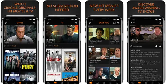 free movie apps for iPhone