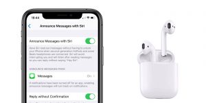 turn on siri message announcements on AirPods in ios 13