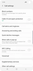  Turn off Voicemail on Samsung