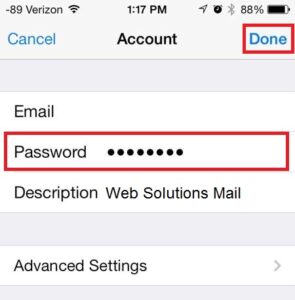How to Change Email Password on iPhone 11?