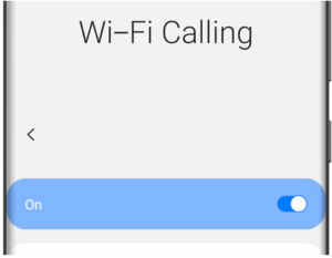 Samsung wifi calling