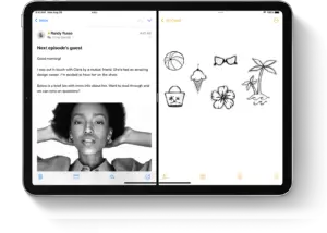 Geteilter Bildschirm auf dem iPad