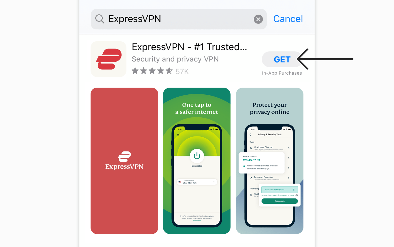 Express VPN for iPhone