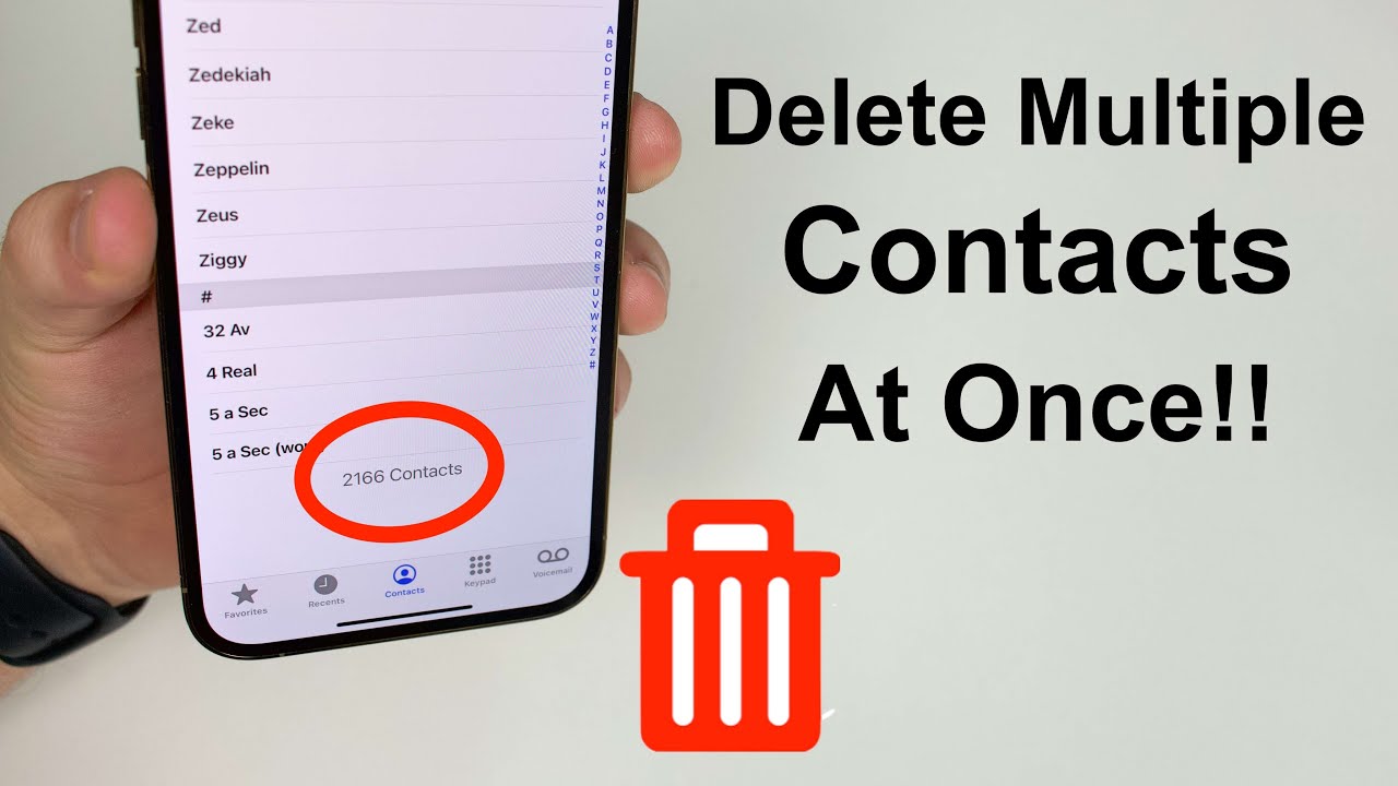 How to Delete Multiple Contacts on iPhone