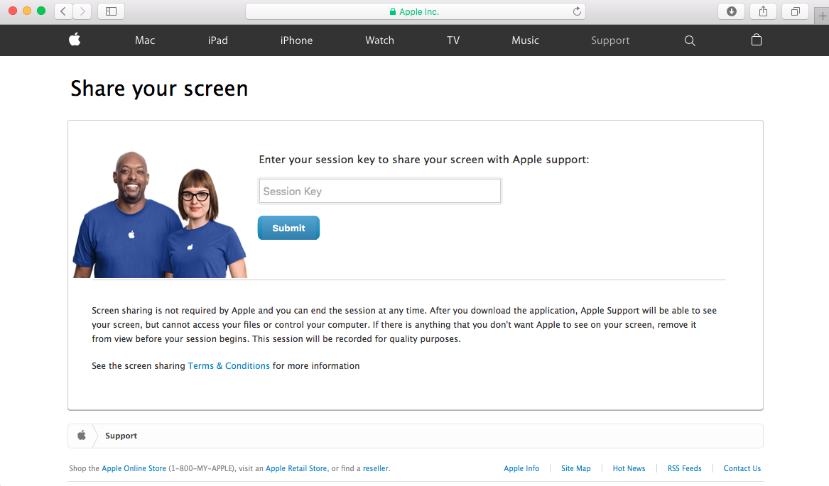 Ara.apple.com – Apple-näytön jakaminen