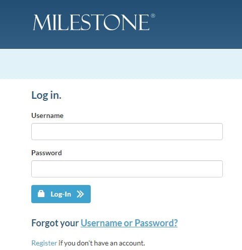 Logowanie i płatność kartą kredytową Milestone