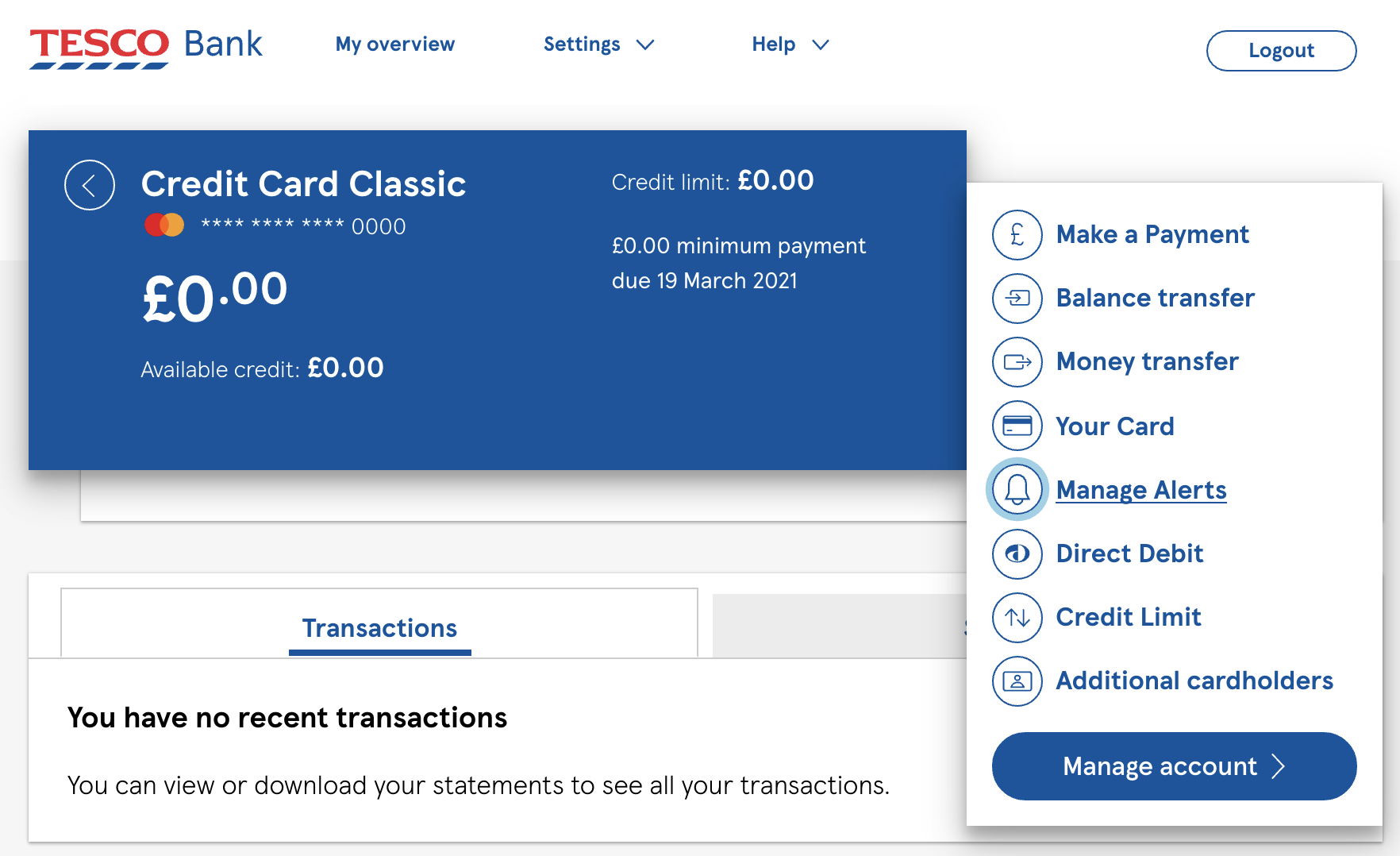 Tesco Credit Cards Login and Full Details