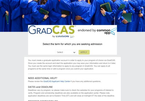 Gradcas Login, Sign-up, And Customer Service