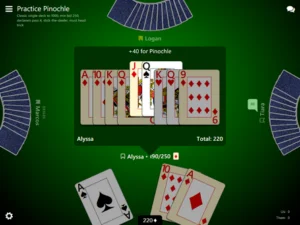 Playok Pinochle - Play online Free Pinochle Game