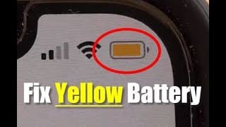 How to Fix iPhone Yellow Battery Even at 100% Charge