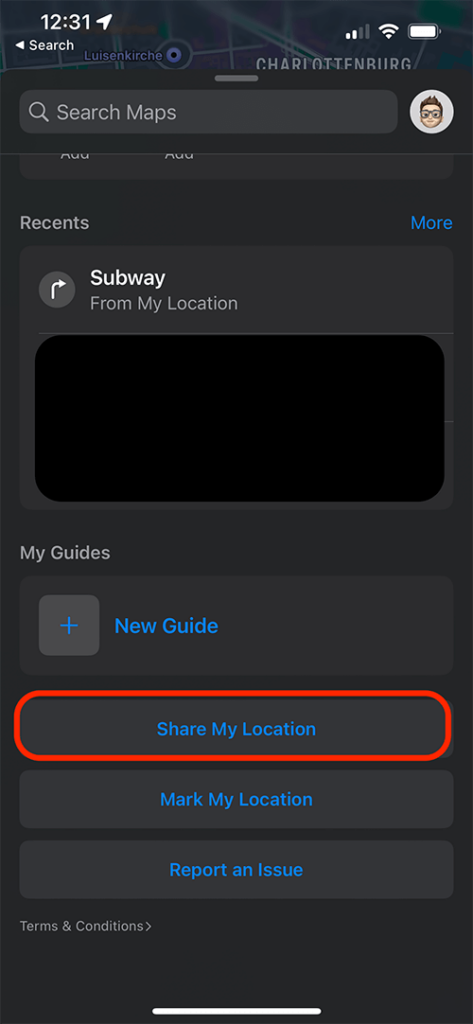 Wie kann ich den Standort von jemandem auf dem iPhone überprüfen, ohne dass er Apple Maps kennt?