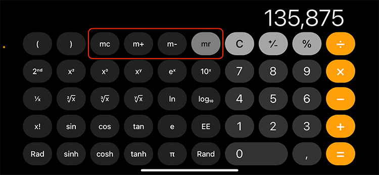 hoe u de geschiedenis van de rekenmachine op de iPhone-m-functies kunt bekijken