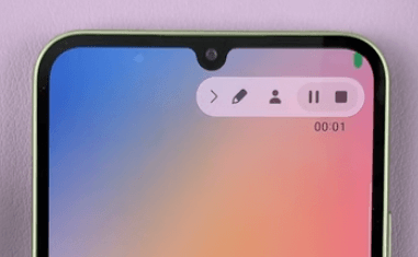 Features for Screen Recording on Samsung Galaxy M34 5G