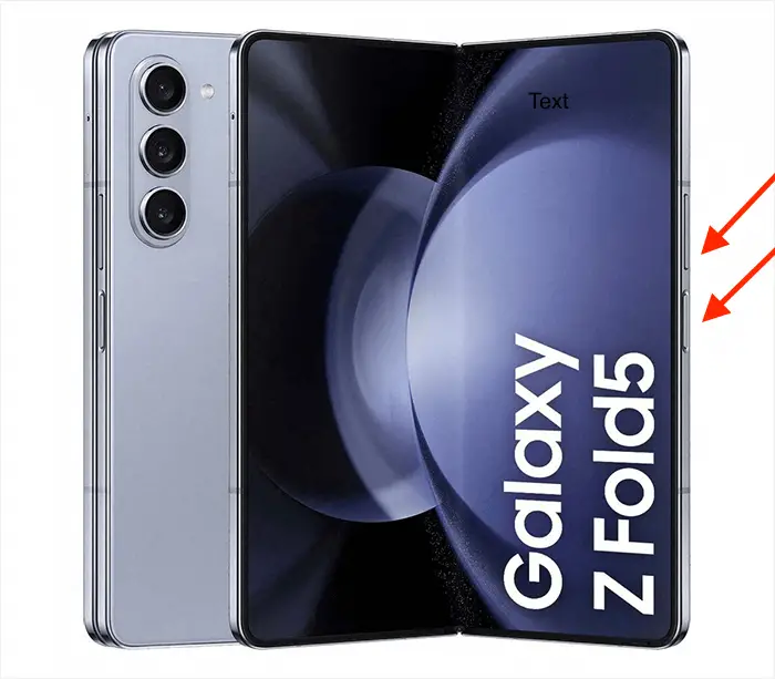 सैमसंग गैलेक्सी Z फोल्ड5 स्मार्टफोन का खुला दृश्य