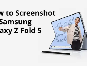 Screenshot guide for Samsung Galaxy Z Fold 5.