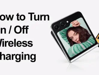 Guide to toggle wireless charging on smartphones.