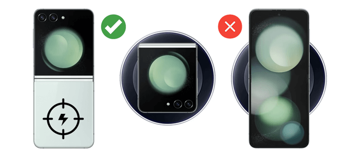 Wireless charging compatible and incompatible smartphones.